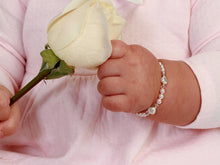 Load image into Gallery viewer, Girls Sterling Silver Heart Bracelet, Babies, Kids, Toddlers: Medium 1-5 Years - Nenes Lullaby Boutique Inc