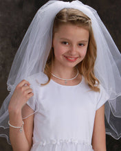 Load image into Gallery viewer, Girls Silver Pearl Baby Baptism Bracelet, 1st Communion Gift: Medium 1-5 Years - Nenes Lullaby Boutique Inc