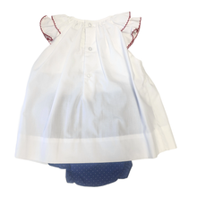 Load image into Gallery viewer, Petit Ami & Zubels - Top & Bloomer Set with Bishop Smocking: 9 Month - Nenes Lullaby Boutique Inc