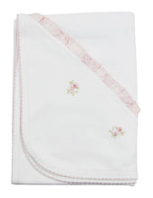 Load image into Gallery viewer, Baby Threads - Flower Bouquets Girl Pima Cotton Baby Blanket - Nenes Lullaby Boutique Inc