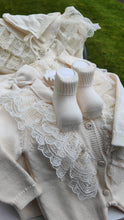 Load image into Gallery viewer, Organic Beautiful Babyshower Set with Lace details, 5 pieces: Beige - Nenes Lullaby Boutique Inc