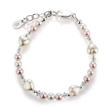 Load image into Gallery viewer, Girls Sterling Silver Heart Bracelet, Babies, Kids, Toddlers: Small 0-12m - Nenes Lullaby Boutique Inc