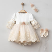 Load image into Gallery viewer, Omnis Pura - Dream Girl Special Day Lace Baptism Dress Set in 4 pcs: Butterfly / 0-3M - Nenes Lullaby Boutique Inc