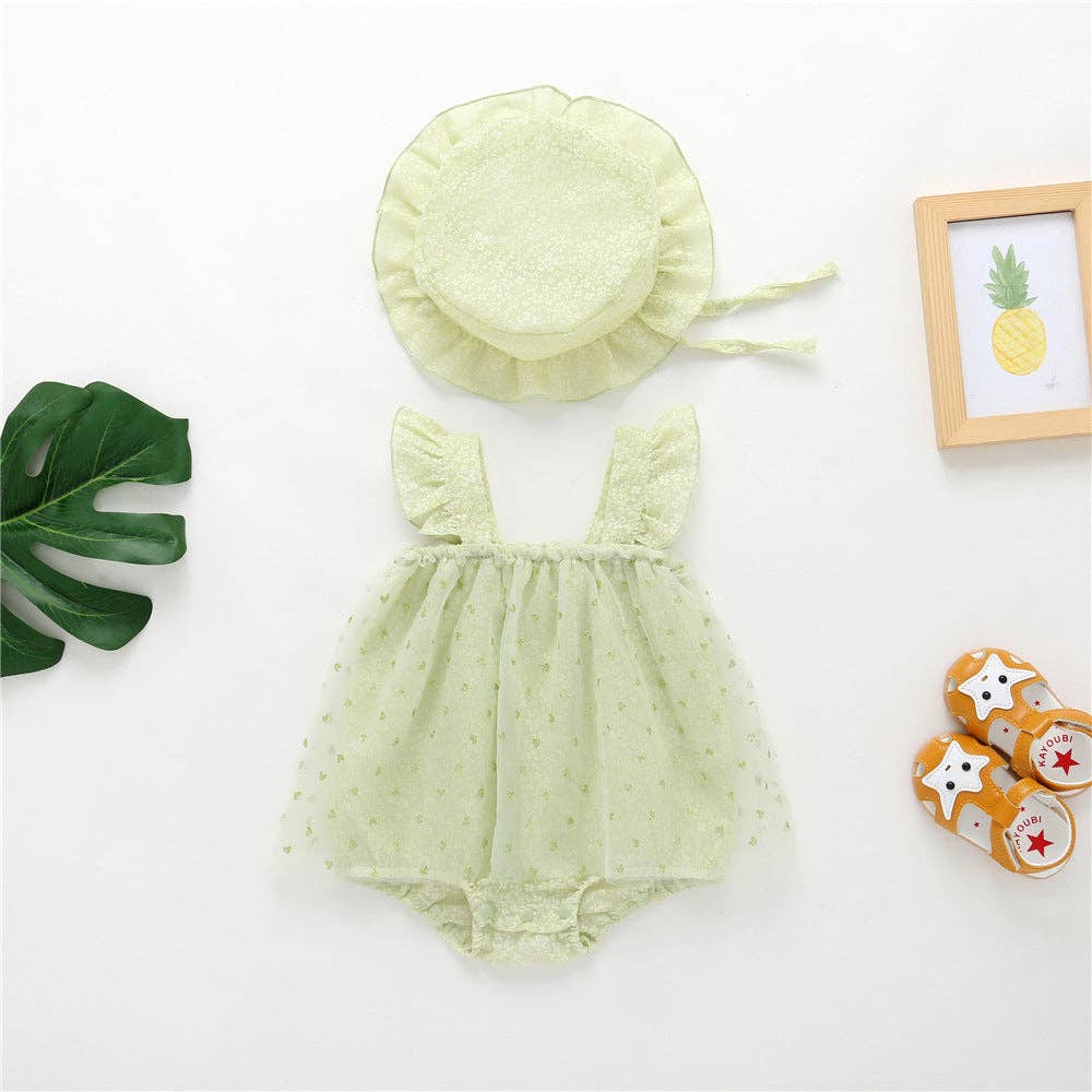 Baby Girl 1pcs Solid Color Heart Graphic Mesh Overlay Sleeve