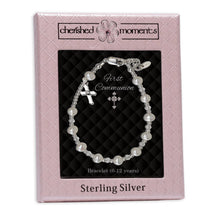Load image into Gallery viewer, Sterling Silver Girls First Communion Rosary Bracelet Gift - Nenes Lullaby Boutique Inc
