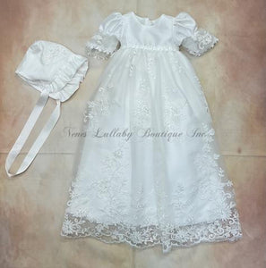 CH204MDDW Christening gown-Macis Christening Designs-Nenes Lullaby Boutique Inc