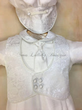 Load image into Gallery viewer, Anton Shantung Designer Boys Christening / Baptism outfit by Piccolo Bacio PB_Anton_shg_ls_lp - Nenes Lullaby Boutique Inc