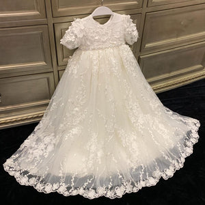 B116 Christening Gown By Teter Warm Baptism & Christening-Teter Warm Christening-Nenes Lullaby Boutique Inc