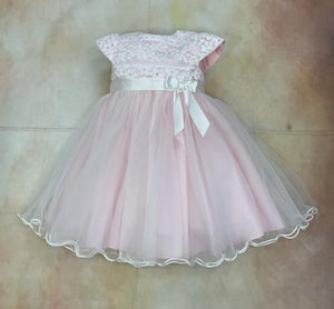 Girls lace & tulle Pink Birthday/party dress-Sarah Louise-Nenes Lullaby Boutique Inc