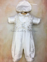 Load image into Gallery viewer, Aldo Christening Suit by Piccolo Bacio Christening Couture Made in the USA - Nenes Lullaby Boutique Inc