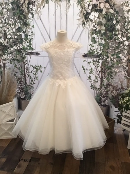 Communion Dress End of Season Clearance We are having an end of Communion Season Dress Clearance Sale All in stock dresses by Sweetie Pie, Joan Calabrese, Macis, Nan & Jan, Christie Helene Elite & Couture and also our Piccolo Bacio, Ave Maria Couture desi