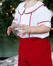 Load image into Gallery viewer, Marco and Lizzy - Boy&#39;s &#39;Red Christmas&quot; Corduroy Boy Short: 4T