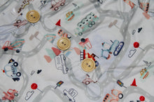 Load image into Gallery viewer, Baby in Styles - Road map boys knotted gown and hat set - Nenes Lullaby Boutique Inc