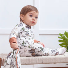 Load image into Gallery viewer, Baby Boy&#39;s On The Range Bamboo Zipper Romper: 6-9M