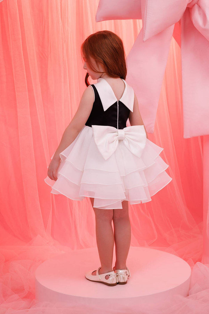 Pamina Kids - Ecru Baby Girl Satin Dress 6-24 Month 35180pr: 12 Month