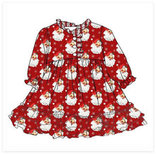 Load image into Gallery viewer, Little Bugz Boutique - Vintage Santa Red Milk Silk Gown: 2T