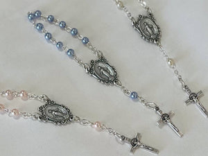 Simply Charming - Keepsake Baby'S First Rosary Gift Boxed: White