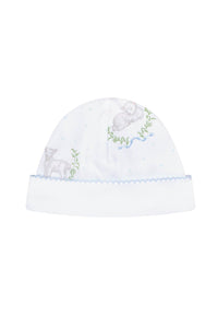 Nellapima - Blue Lamb Print Hat: Blue / One Size - Nenes Lullaby Boutique Inc