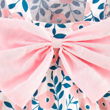 Load image into Gallery viewer, 2pcs Floral Print Bowknot Sleeveless Baby Dress: 6-9 Months / Pink