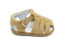 Load image into Gallery viewer, CALZADOS FERNANDEZ ALONSO SL - Strappy first steps sandal: Camel / 22