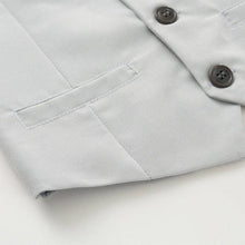 Load image into Gallery viewer, 100% Cotton Bow Regular Sleeve Formal Suit: Grey / 100cm