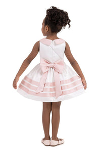 Pamina Kids - Ecru Satin, Dress For Girls 2-6 Age 33167pr: 4 AGE