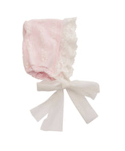 Load image into Gallery viewer, Haute Baby Precious Blush Bonnet for Infants &amp; Toddlers: 0-3M