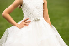 Load image into Gallery viewer, 19416 Diamond White Communion Dress