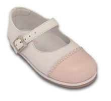 Load image into Gallery viewer, Karela Kids Inc. -  Baby girl walking shoe -White/Pink : 7