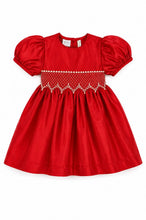 Load image into Gallery viewer, Julius Berger &amp; Carriage Boutique - Toddler Girl Elegant Taffeta Red Short Sleeve Dress: 6M