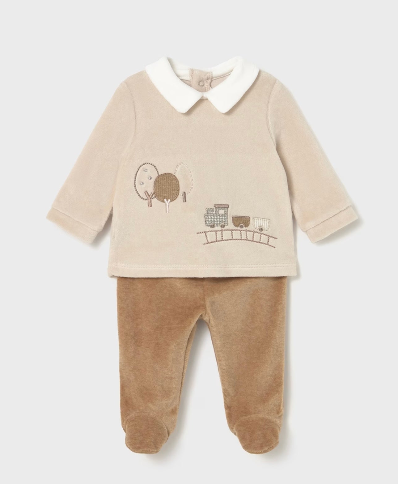 Two piece set newborn including long sleeve shirt & matching legging 