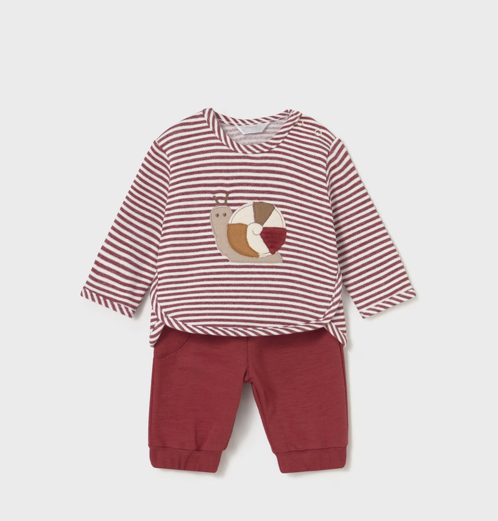 Newborn Boy Two Piece Red/White set 2621