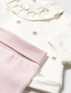 2707 infant Girl  Legging & T- shirt warmer set