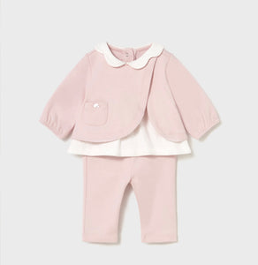 2707 infant Girl  Legging & T- shirt warmer set