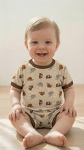 Load image into Gallery viewer, Vaenait Baby - Elephant Parade Bamboo Boys Girls Infants Short Sleeve PJs: ElephantParade / S(2T)
