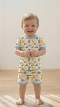 Load image into Gallery viewer, Vaenait Baby - Safari Friends Bamboo Boys Girls Infants Short Sleeve PJs: Safari Friends / S(2T)