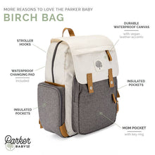 Load image into Gallery viewer, Birch Bag - Diaper Backpack in Cream