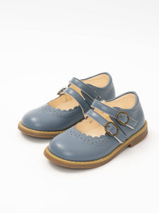Marie Nicole Clothing - Double Buckle Mary Jane Hard Sole Shoes: Chestnut Brown / 6C