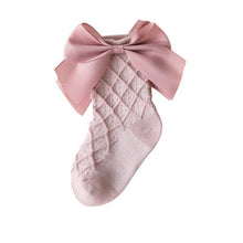 Load image into Gallery viewer, The Find Peaks - Baby Girl Princess Socks With Bow Adorable Cotton Mid-Calf Socks: White / M / 1–2Y