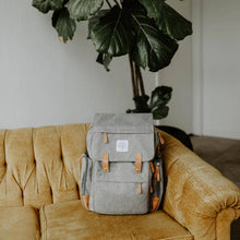 Load image into Gallery viewer, Birch Bag - Diaper Backpack in Gray