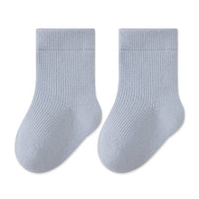 Load image into Gallery viewer, The Find Peaks - Cartoon Print Cotton Mid-Calf Socks for Kids: Blue / S / 0–1Y / Foot 10–12 cm
