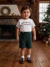 Load image into Gallery viewer, Julius Berger &amp; Carriage Boutique - Green Wooden Soldier Infant &amp; Toddler Boy Bobbie Suit: 18M