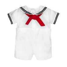 Load image into Gallery viewer, Petit Ami &amp; Zubels - Nautical Sailor Bobby Suit: Navy / 12 Month