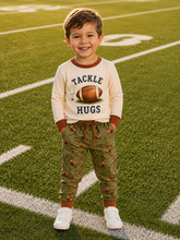 Load image into Gallery viewer, Little Bugz Boutique - Tackle Hugs Milk Silk Long Sleeve Set: 2t