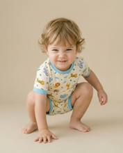 Load image into Gallery viewer, Vaenait Baby - Safari Friends Bamboo Boys Girls Infants Short Sleeve PJs: Safari Friends / S(2T)