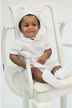 Load image into Gallery viewer, Julius Berger &amp; Carriage Boutique - Baby Boys Christening  Embroidered  Cross  Shortall: 9M