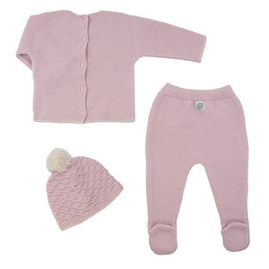 Nara three-piece set : Dusty pink / Acrilic / 1 month