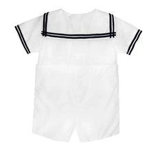 Load image into Gallery viewer, Petit Ami &amp; Zubels - Nautical Sailor Bobby Suit: Navy / 24 Month