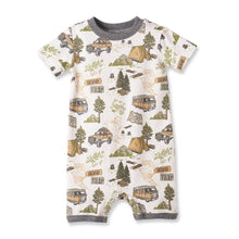 Load image into Gallery viewer, Tesa Babe - Trailblazer Soft Bamboo Shortall Romper for Baby Boys: 0-3M