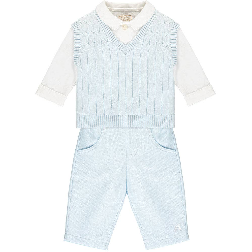 Gulliver Smart Baby Boys Blue Three Piece Set: 18 Months 83cm